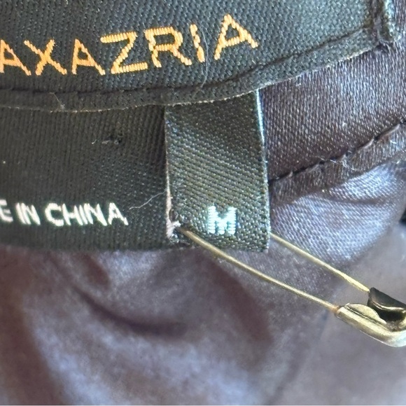 BCBGMaxAzria M black red white, mini relaxed fit shift short sleeve dress - Picture 3 of 12